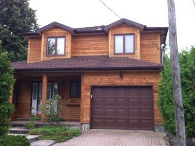 Exterior staining by CertaPro house painters in Nepean