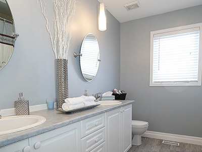 Interior bathroom painting by CertaPro house House Painters in Ottawa, ON