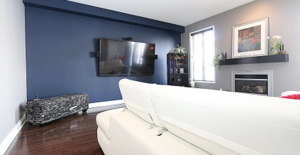 Interior family room painting by CertaPro house painters in Ottawa, ON ...