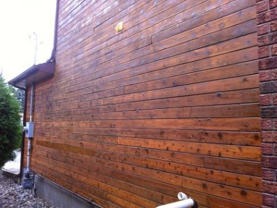 Exterior staining by CertaPro house painters in Nepean
