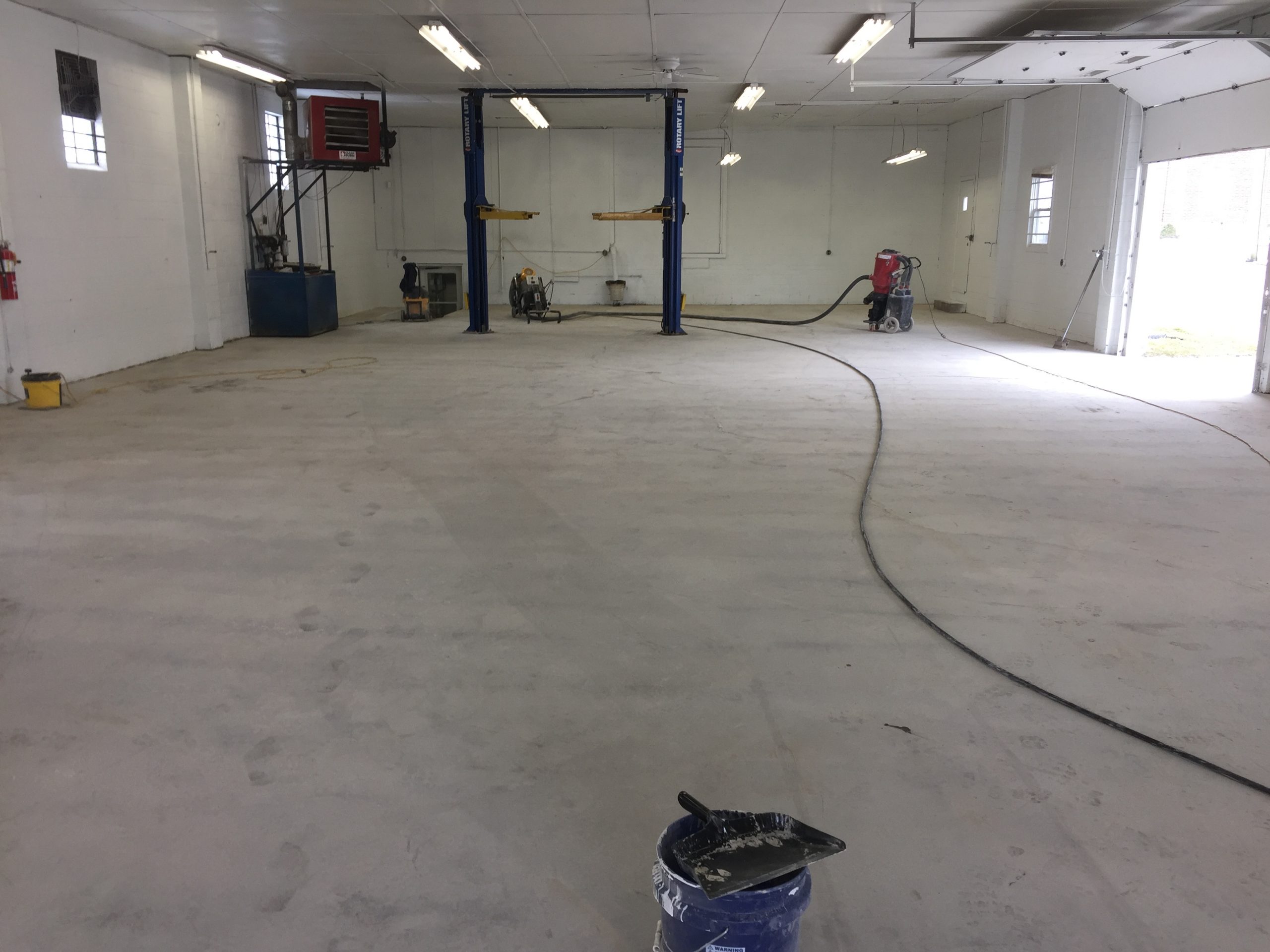 Commercial Epoxy Flooring Before & After Before