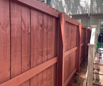 Owings Mills Fence Painting