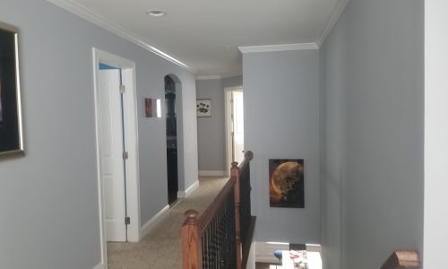 Painted Staircase and Hallway