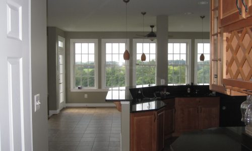 Gray Kitchen and Breakfast Room