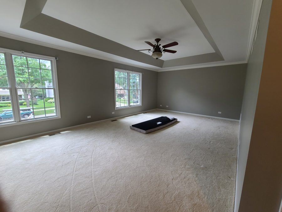 Master Bedroom repainted a modern light gray. Preview Image 3