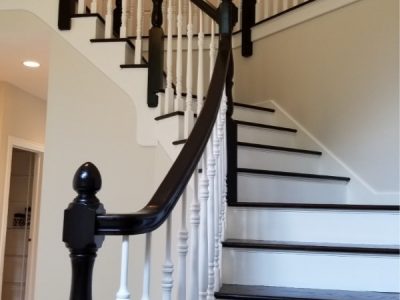 Staircase painted in Arlington Heights.
