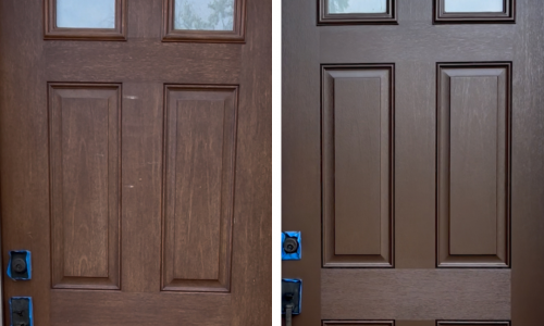 Lake Zurich, IL door painting project.