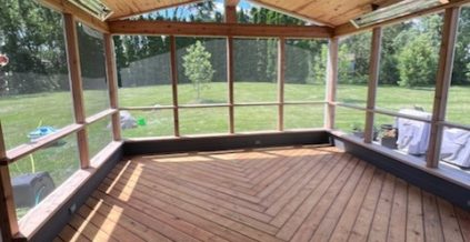 Sunroom Staining in Barrington