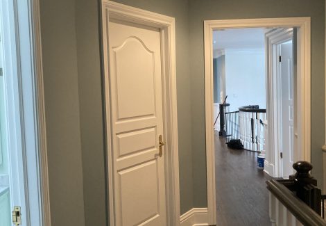 Interior hallway painting in Barrington Illinois.