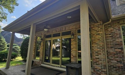 Repaired Porch Posts