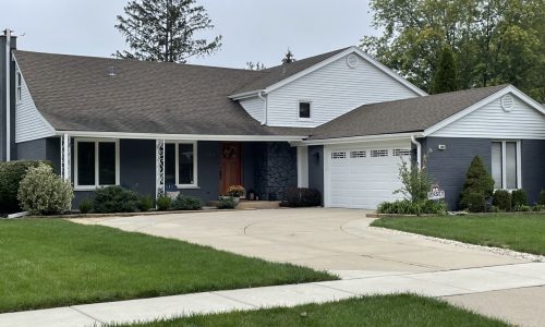 Arlington Heights Brick and siding new face look