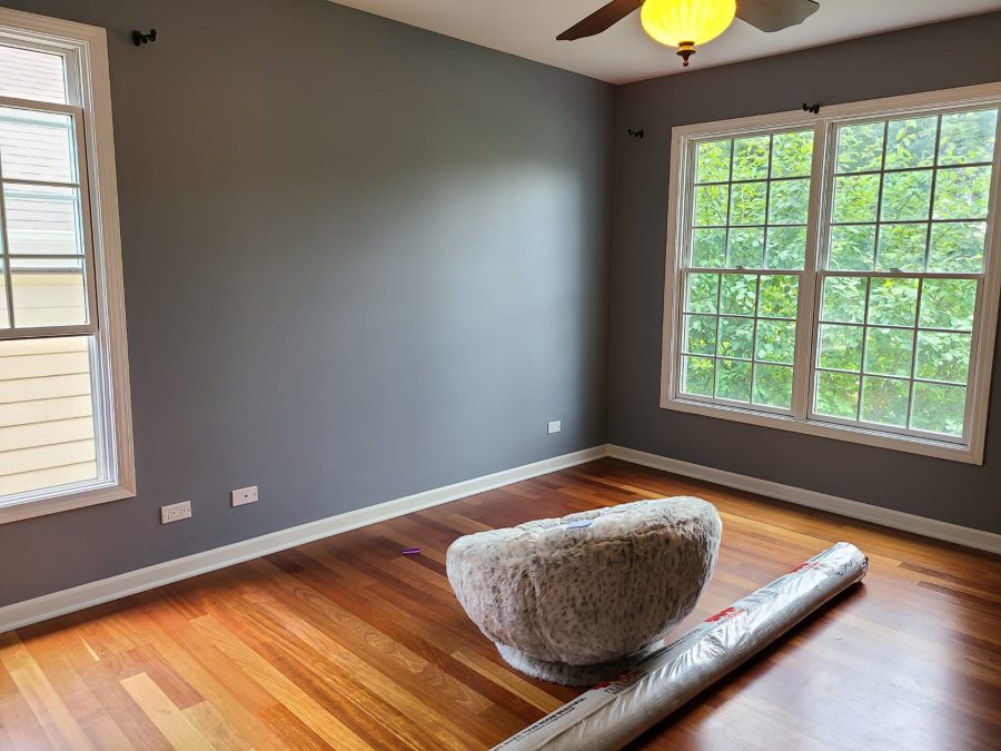 Another bedroom painted slate gray. Preview Image 5