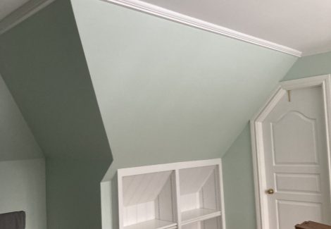 Interior bedroom painting in Barrington Illinois.