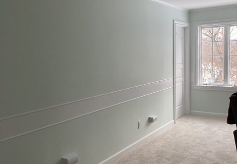 Interior Dining Room painting in Barrington Illinois.