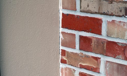 stained brick showing natural enhancements