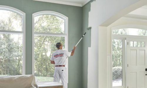 interior painting by certapro painters team member