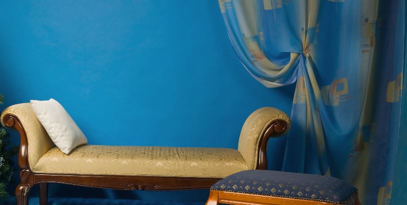 jewel blue painted room