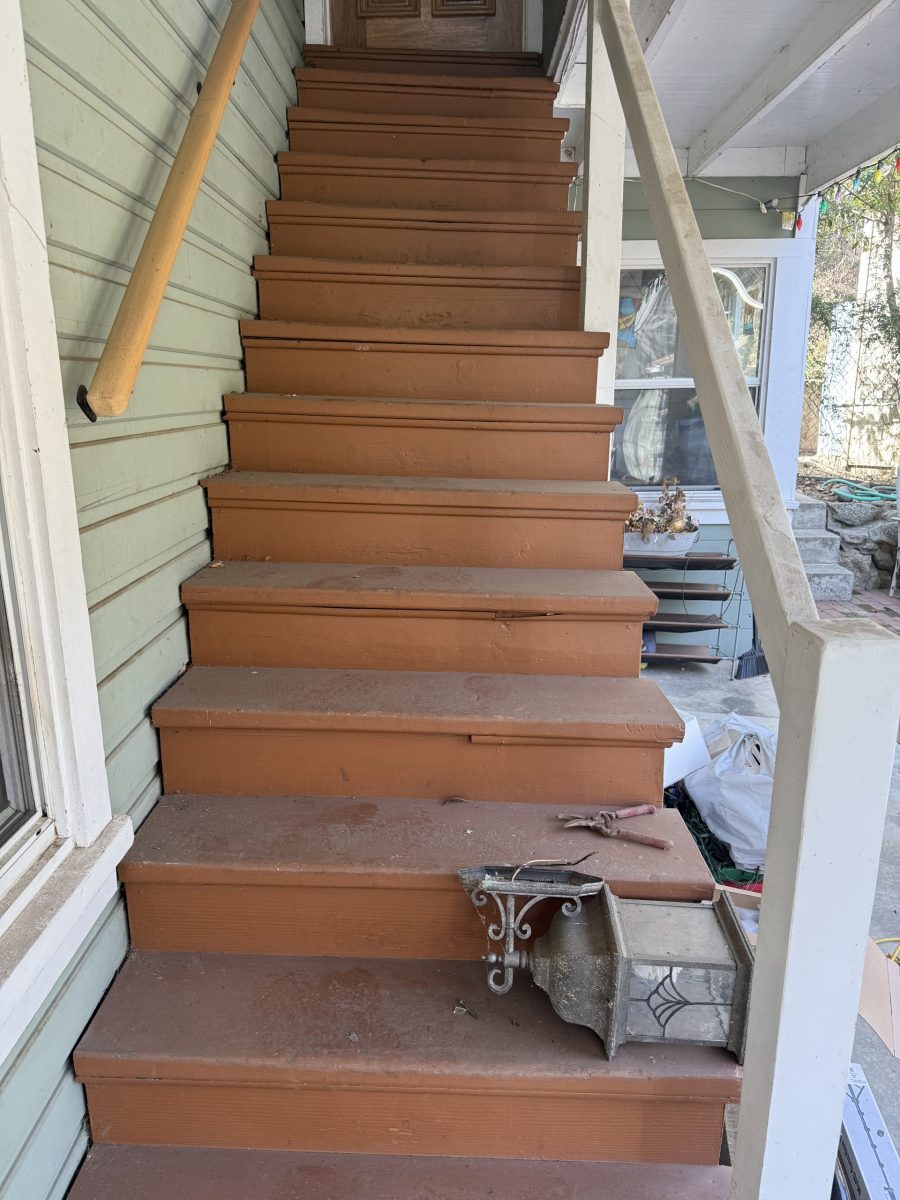 exterior staircase of house before painting Preview Image 27