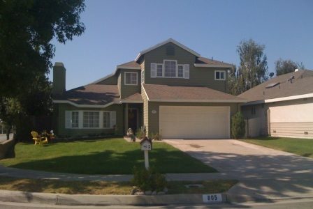 Green Siding Painting Project