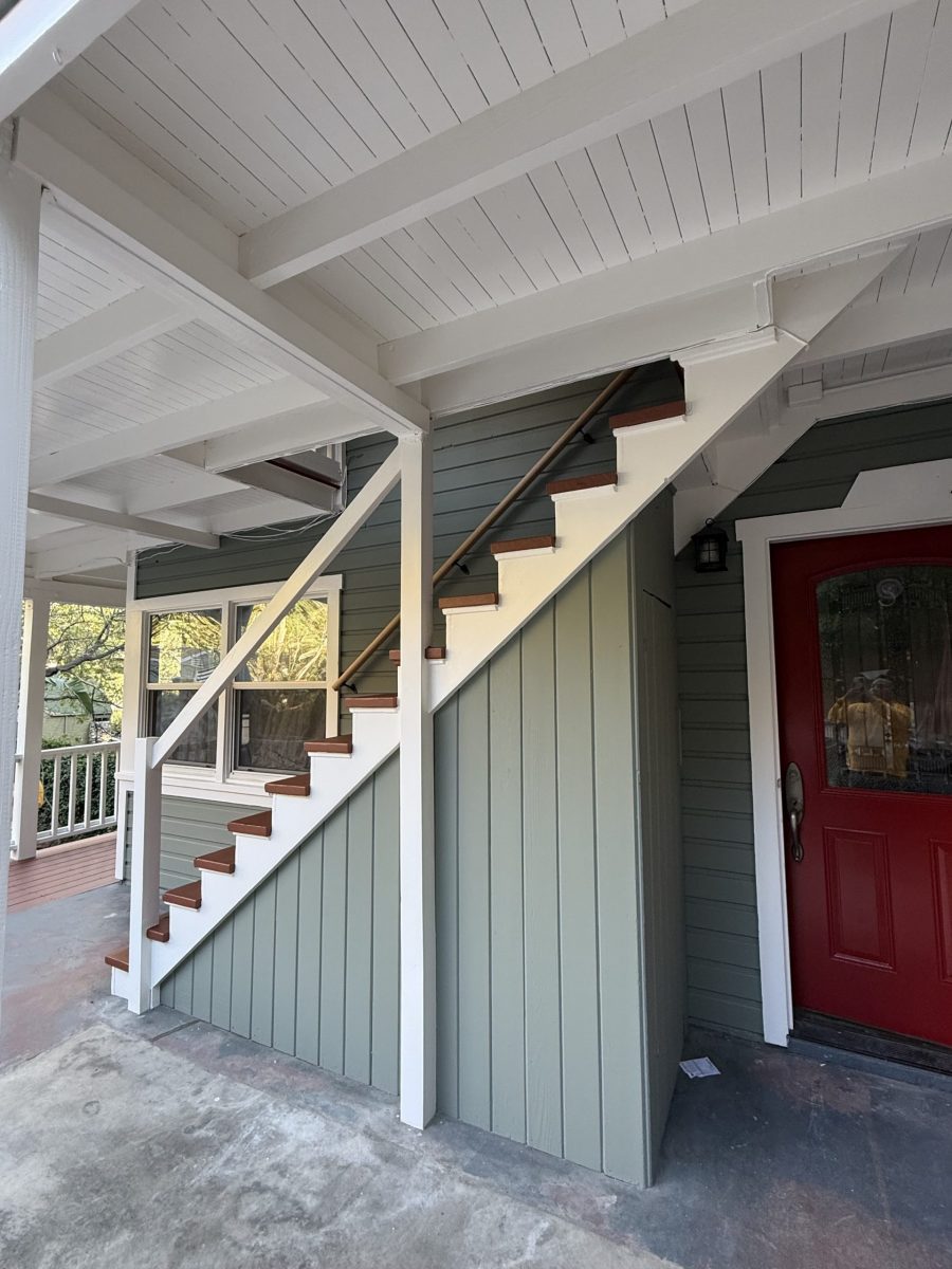 exterior covered staircase after painting Preview Image 1