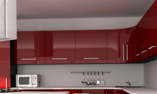 Vibrant Colored Cabinets