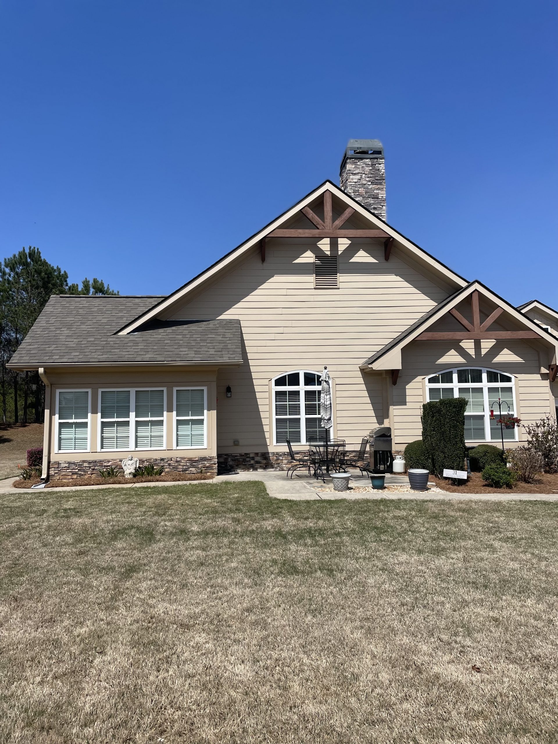 home exterior in newnan before project