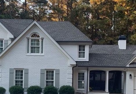 Exterior Brick Painting Project in Peachtree, GA