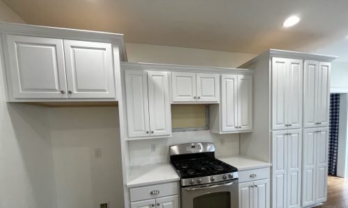 Kitchen Cabinets in Tyrone, GA, after completed kitchen cabinet painting project by CertaPro Painters of Peachtree City/Coweta County, GA