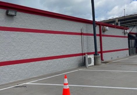 Atlanta Motor Speedway Marcy Scott Media Center after painting - angle 5