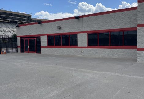 Atlanta Motor Speedway Marcy Scott Media Center after painting - angle 6