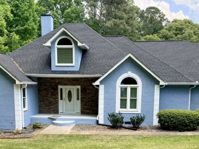 repainted home exterior in palmetto, ga