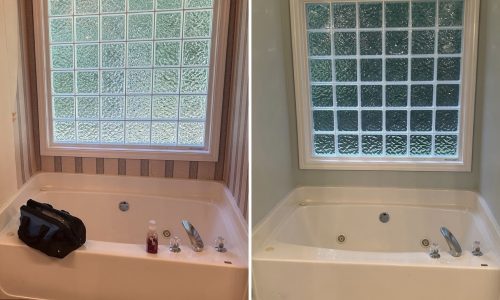 Wallpaper Removal Project Before/After