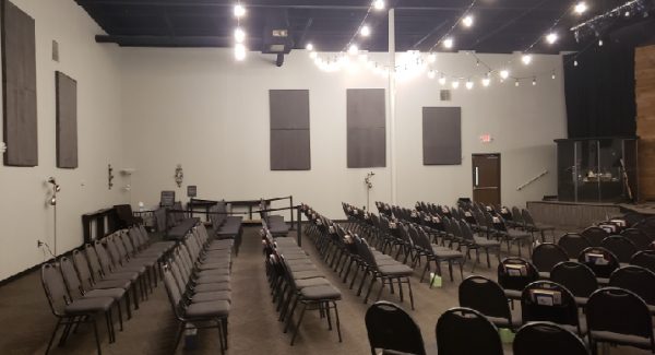 lecture hall after painting