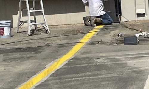 Truck Bay Parking Lines - In Progress