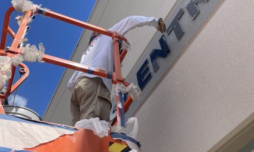 Employee Entrance Signage - In Progress