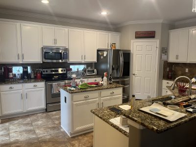 Kitchen interior cabinets by CertaPro Painters of Pearland