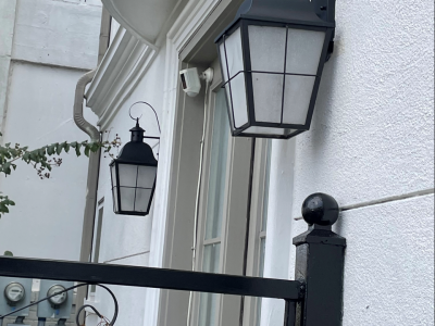 lantern and railing painting