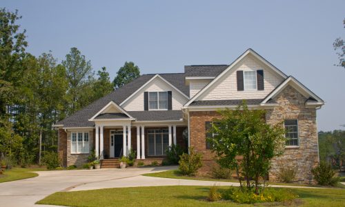 clean exterior house painting process