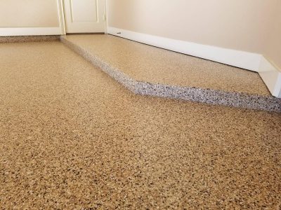 garage floor with epoxy coating done by certapro professional painters