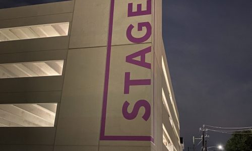 Parking Garage Painted Sign