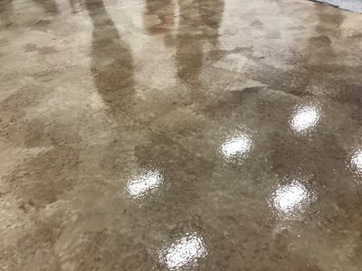 shiny epoxy floor finishing pearland texas