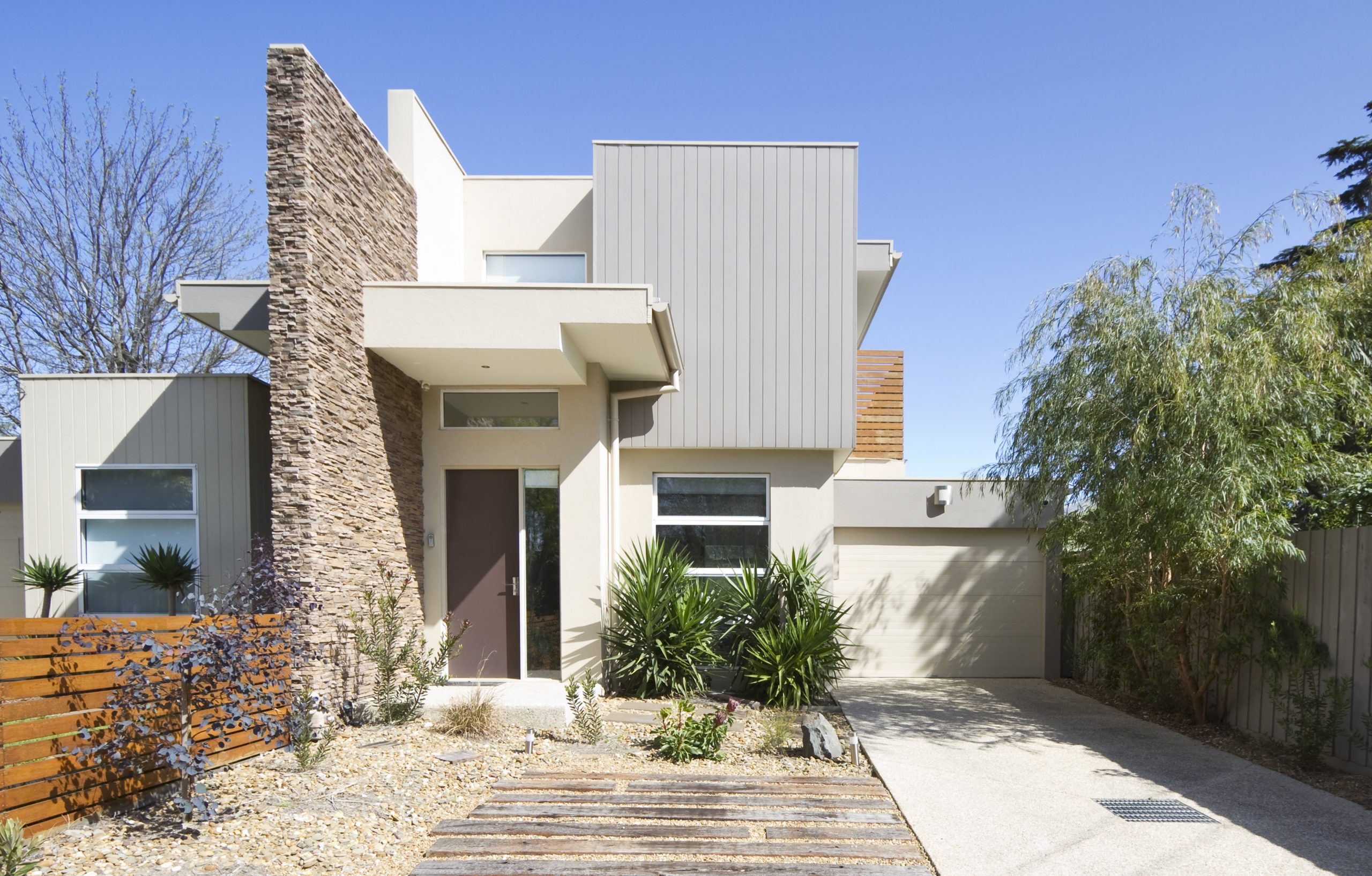 modern stucco home in phoenix repainted by certapro.