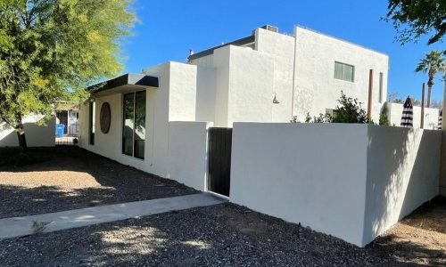 The Home's Stucco Exterior is Transformed