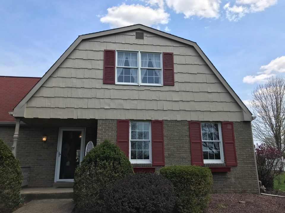Exterior house painting after picture