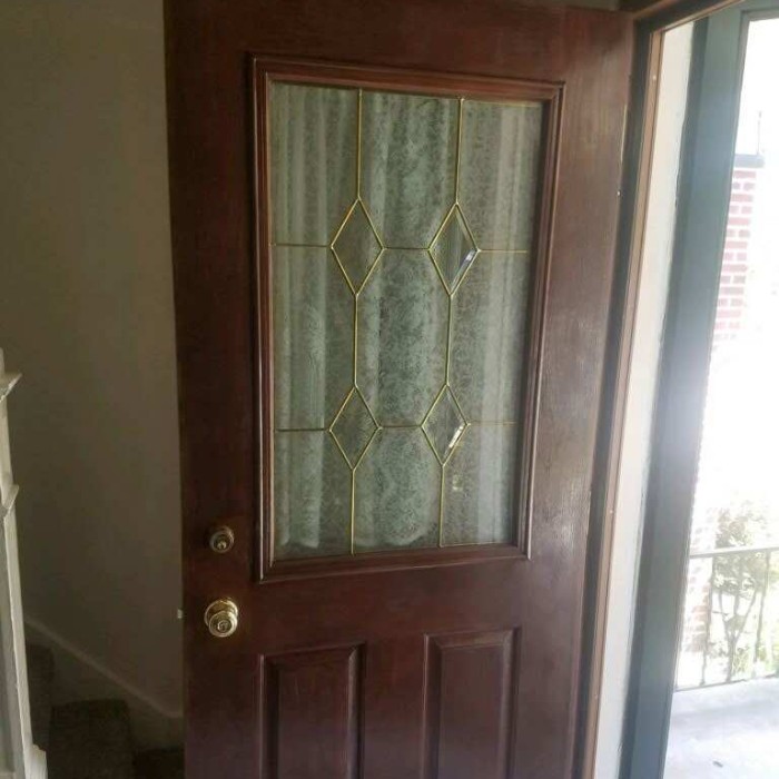 door after restoration