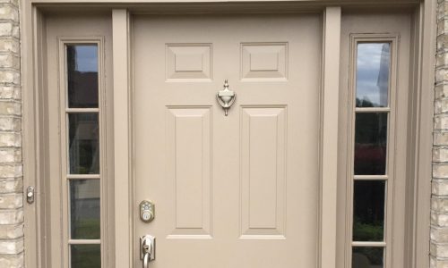 Front door painting, after picture