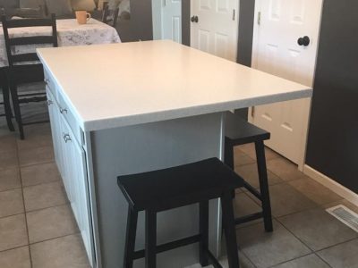 Kitchen Island and Dining Area