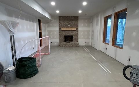 Basement Before Painting