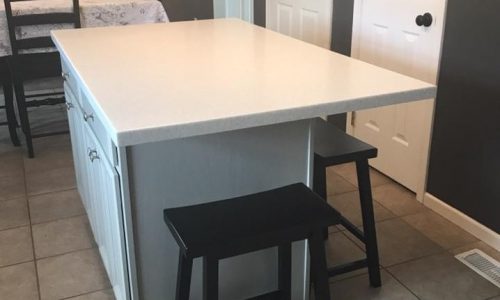 Kitchen Island and Dining Area