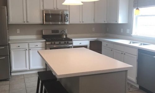 Kitchen Cabinets and Island